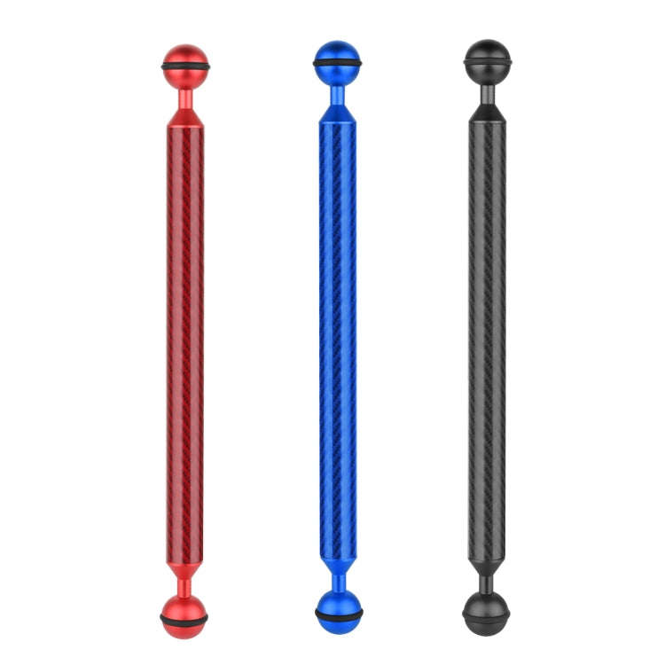 PULUZ  12 inch 30.4cm Length 20.8mm Diameter Dual Balls Carbon Fiber Floating Arm, Ball Diameter:...