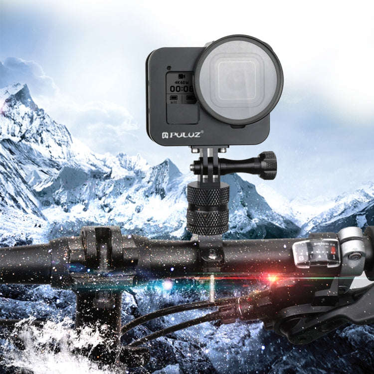 PULUZ Housing Shell CNC Aluminum Alloy Protective Cage with Insurance Frame & 52mm UV Lens for Go...
