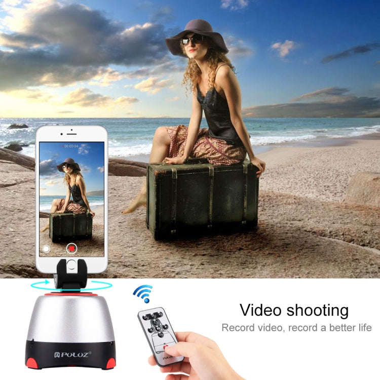 PULUZ Electronic 360 Degree Rotation Panoramic Head with Remote Controller for Smartphones, GoPro...
