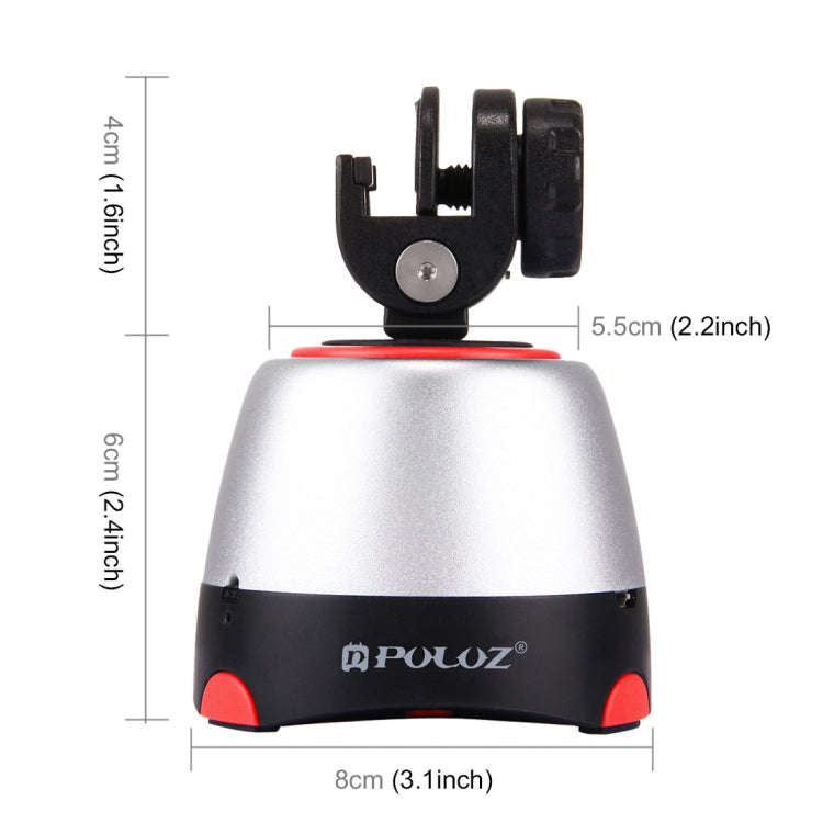 PULUZ Electronic 360 Degree Rotation Panoramic Head with Remote Controller for Smartphones, GoPro...