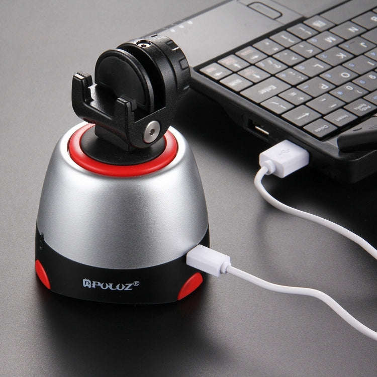 PULUZ Electronic 360 Degree Rotation Panoramic Head + Tripod Mount + GoPro Clamp + Phone Clamp wi...