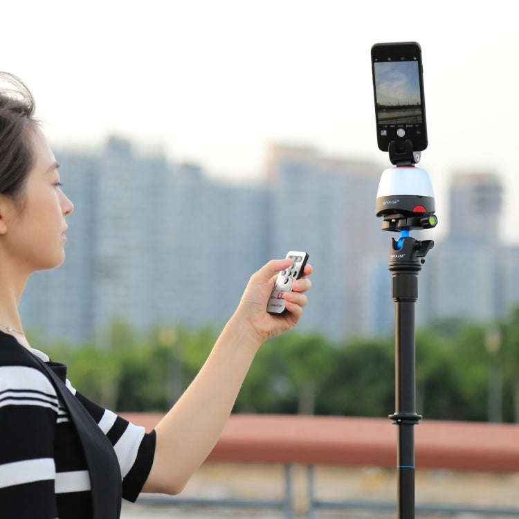 PULUZ Electronic 360 Degree Rotation Panoramic Head + Tripod Mount + GoPro Clamp + Phone Clamp wi...