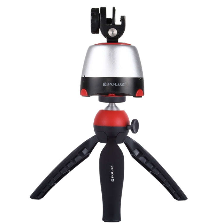 PULUZ Electronic 360 Degree Rotation Panoramic Head + Tripod Mount + GoPro Clamp + Phone Clamp wi...