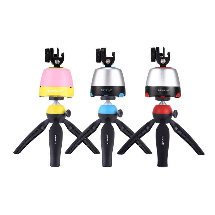 PULUZ Electronic 360 Degree Rotation Panoramic Head + Tripod Mount + GoPro Clamp + Phone Clamp wi...