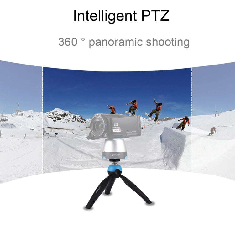 PULUZ Pocket Mini Tripod Mount with 360 Degree Ball Head & Phone Clamp for Smartphones(Blue)