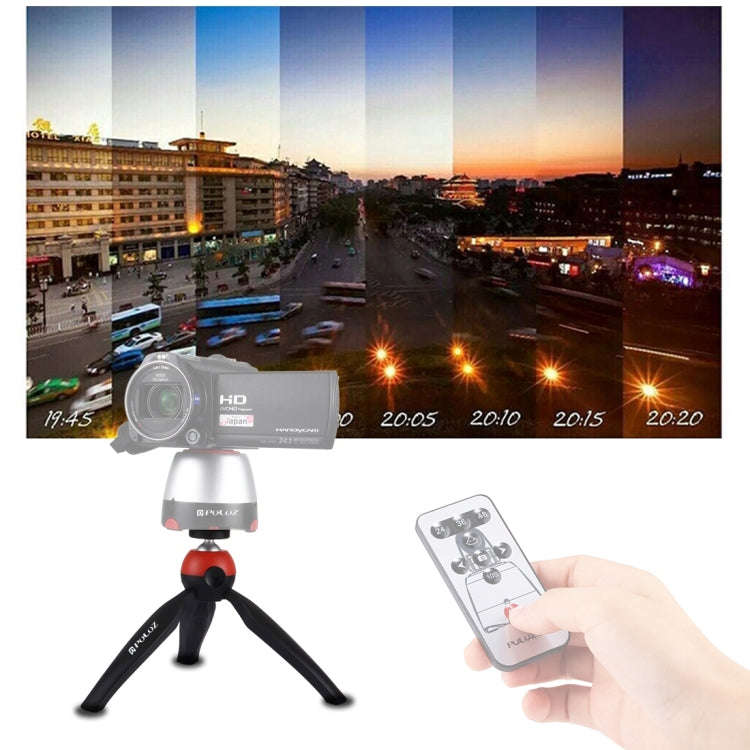 PULUZ Pocket Mini Tripod Mount with 360 Degree Ball Head & Phone Clamp for Smartphones(Red)