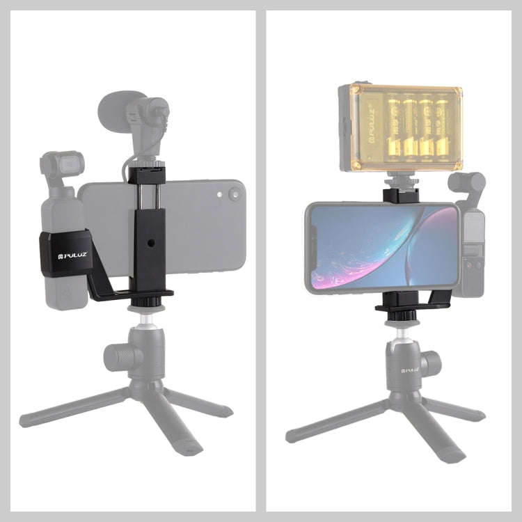 PULUZ Metal Phone Clamp Mount + Expansion Fixed Stand Bracket for DJI OSMO Pocket