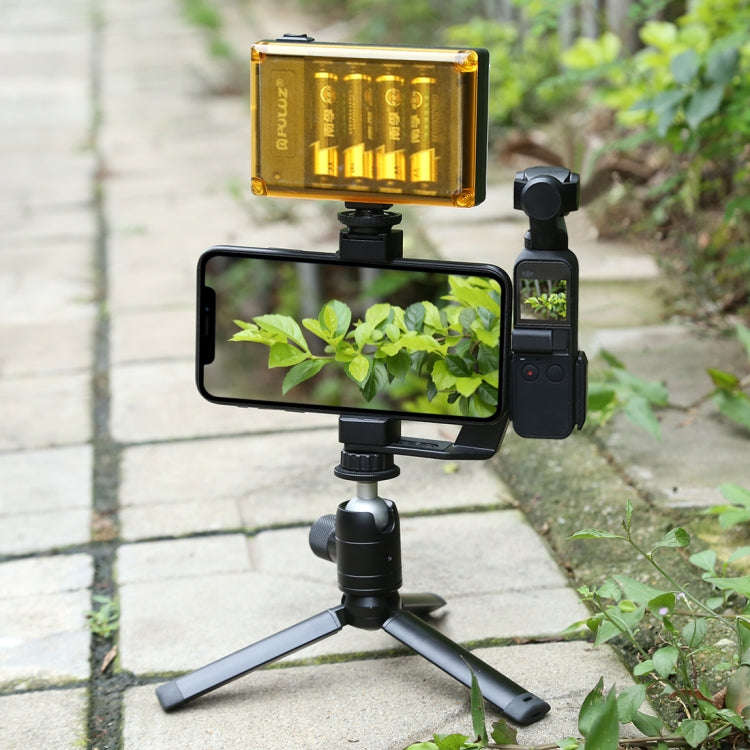 PULUZ Metal Phone Clamp Mount + Expansion Fixed Stand Bracket for DJI OSMO Pocket