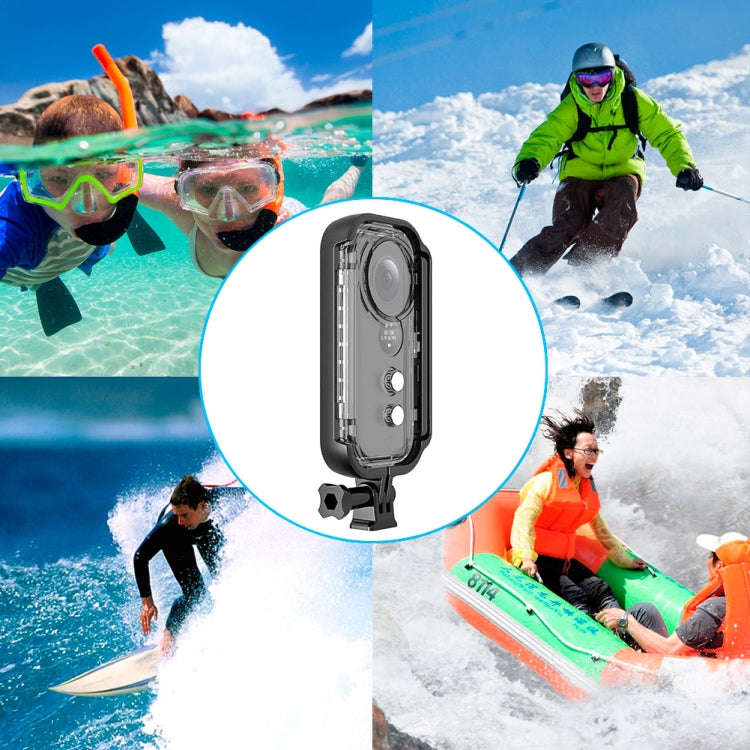 PULUZ 30m Underwater Waterproof Housing Protective Case for Insta360 ONE X, with Buckle Basic Mou...