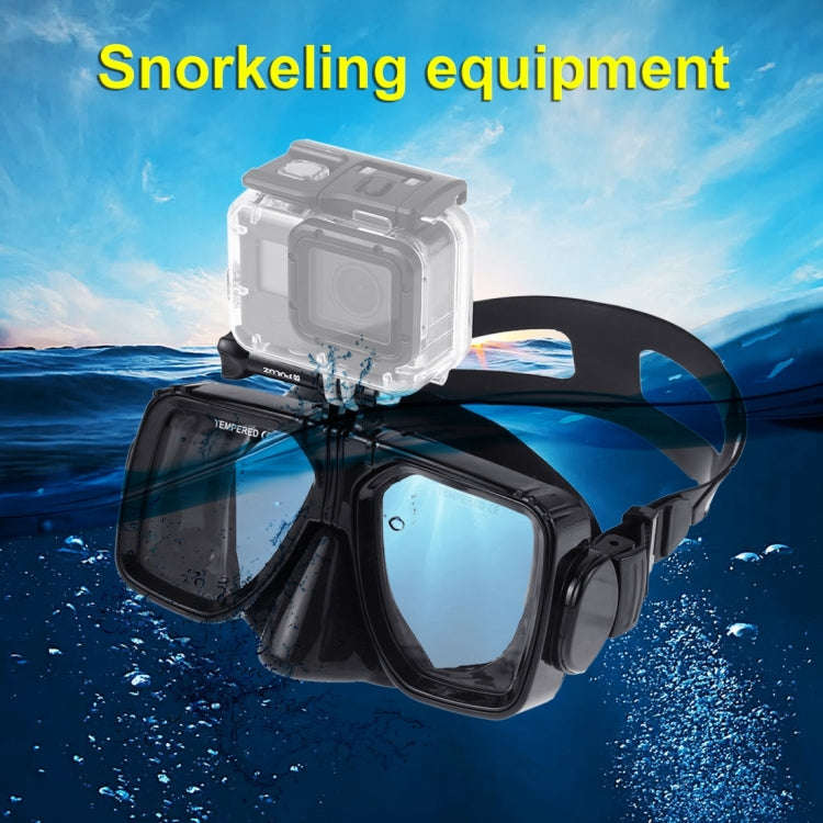 PULUZ Water Sports Diving Equipment Diving Mask Swimming Glasses for GoPro, Insta360, DJI and Oth...