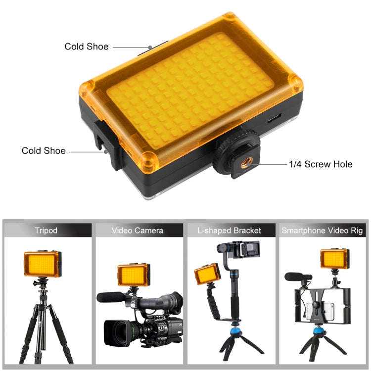 PULUZ Pocket 104 LED 1800LM Professional Vlogging Photography Video & Photo Studio Light with Whi...