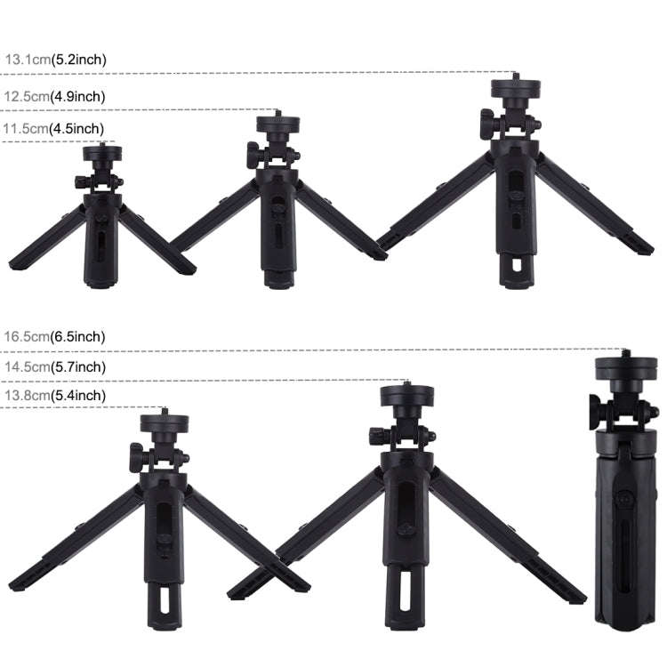 PULUZ Pocket 5-mode Adjustable Desktop Tripod Mount with 1/4 inch Screw for DSLR & Digital Camera...