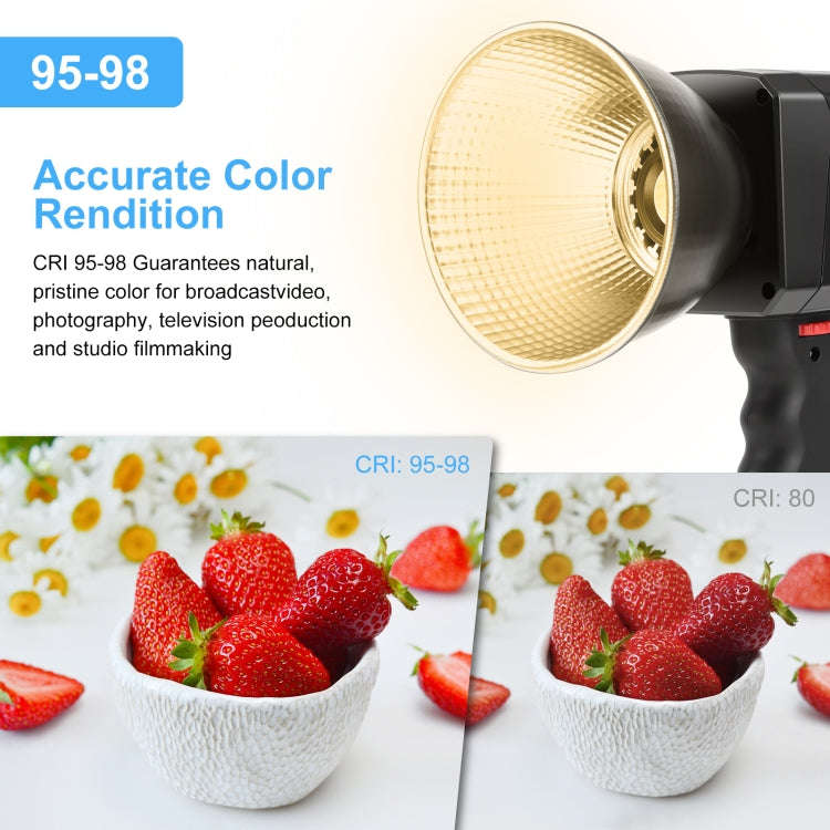 PULUZ 60W Studio Video Light 2500K-6500K Dual Color Temperature Professional Photography Fill Lig...