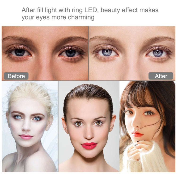 PULUZ 11.8 inch 30cm RGB Dimmable LED Ring Vlogging Selfie Photography Video Lights with Cold Sho...