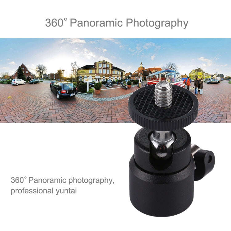 PULUZ 1/4 inch Screw Metal Tripod Ball Head Adapter with Lock