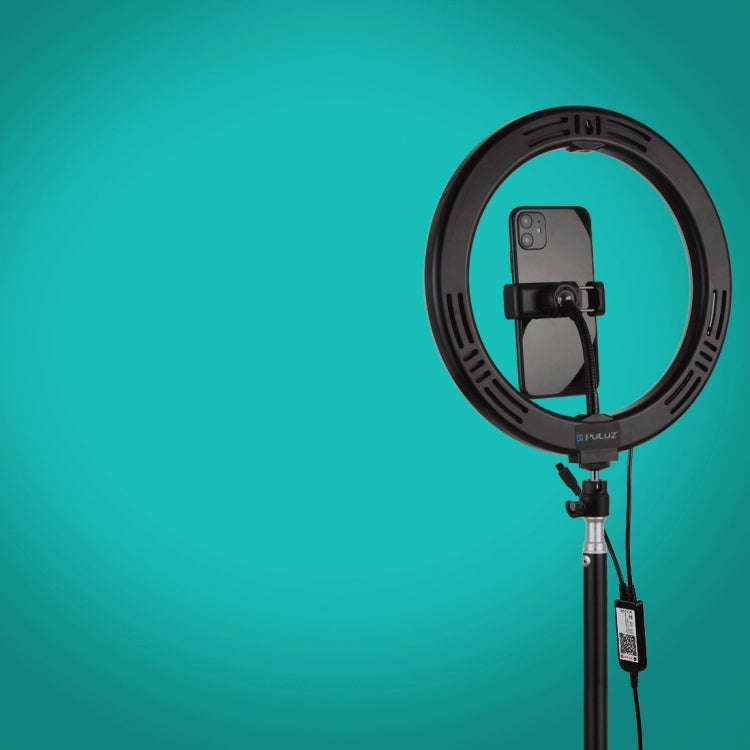 PULUZ 10.2 inch 26cm USB RGBW Dimmable LED Ring Vlogging Photography Video Lights with Tripod Bal...