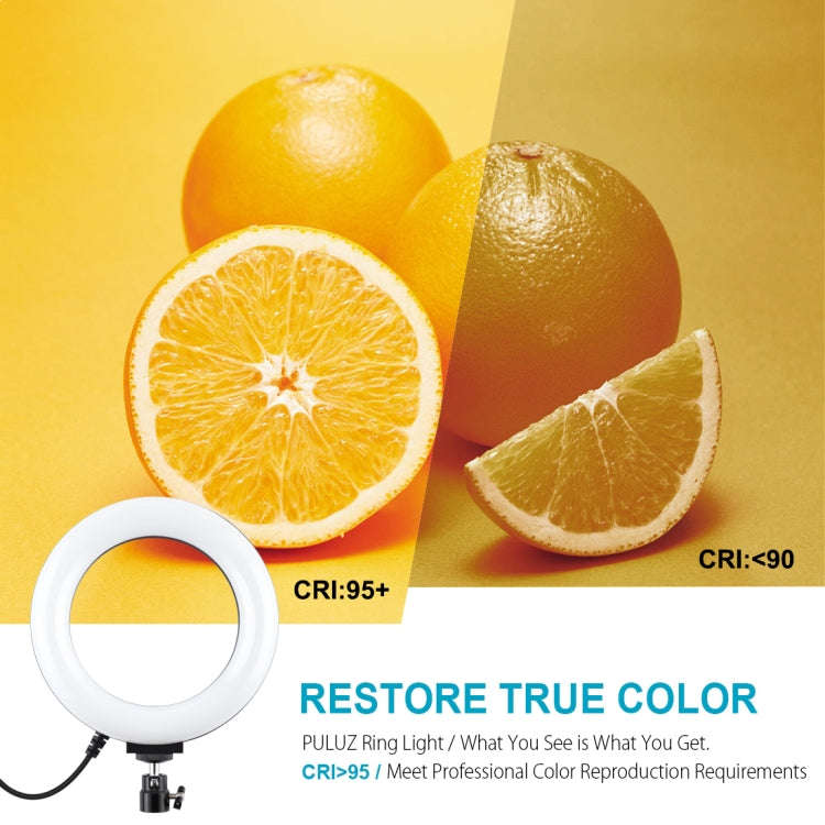 PULUZ 6.2 inch 16cm USB 10 Modes 8 Colors RGBW Dimmable LED Ring Vlogging Photography Video Light...
