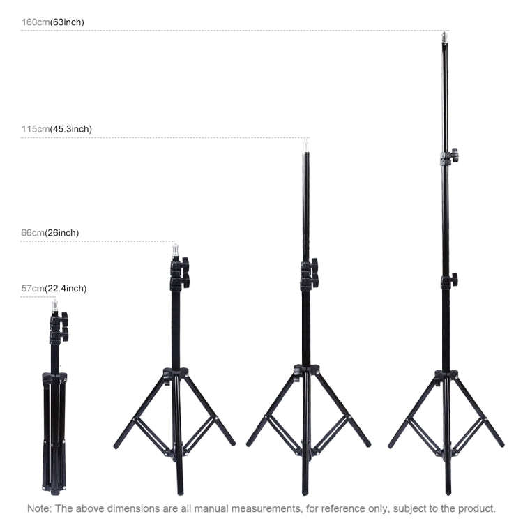 PULUZ 1.6m Height Tripod Mount Holder for Vlogging Video Light  Live Broadcast Kits