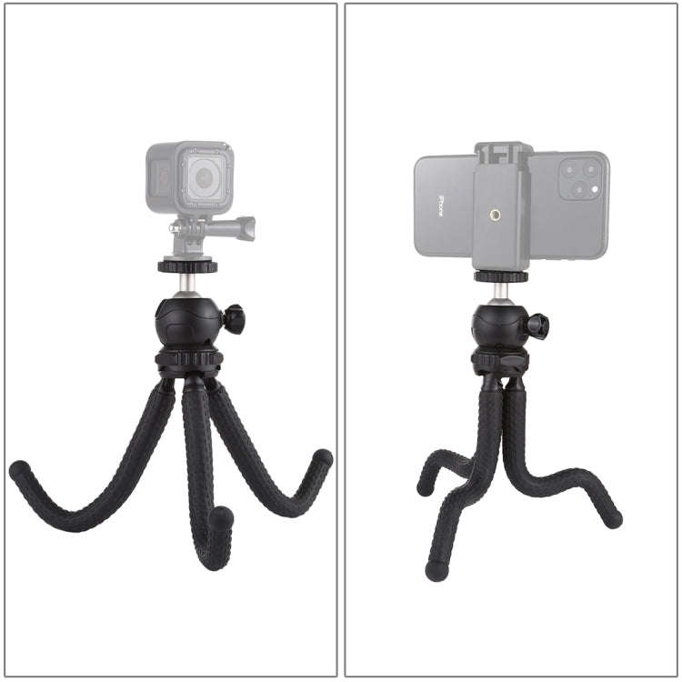 PULUZ Mini Octopus Flexible Tripod Holder with Ball Head for SLR Cameras, GoPro, Cellphone, Size:...