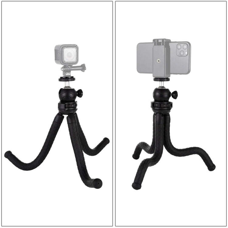 PULUZ Mini Octopus Flexible Tripod Holder with Ball Head for SLR Cameras, GoPro, Cellphone, Size:...