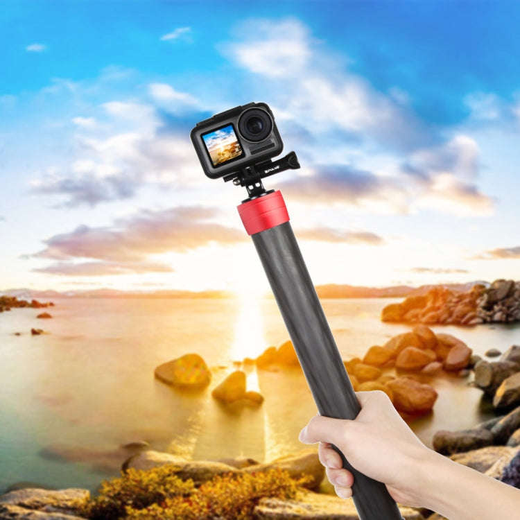 PULUZ Carbon Fiber Extension Monopod Pole Rod Extendable Stick for DJI / MOZA / Feiyu V2 / Zhiyun...