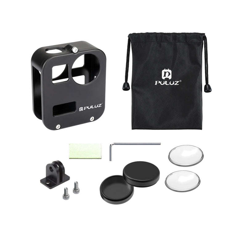 PULUZ Housing Shell CNC Aluminum Alloy Protective Cage for GoPro Max(Black)