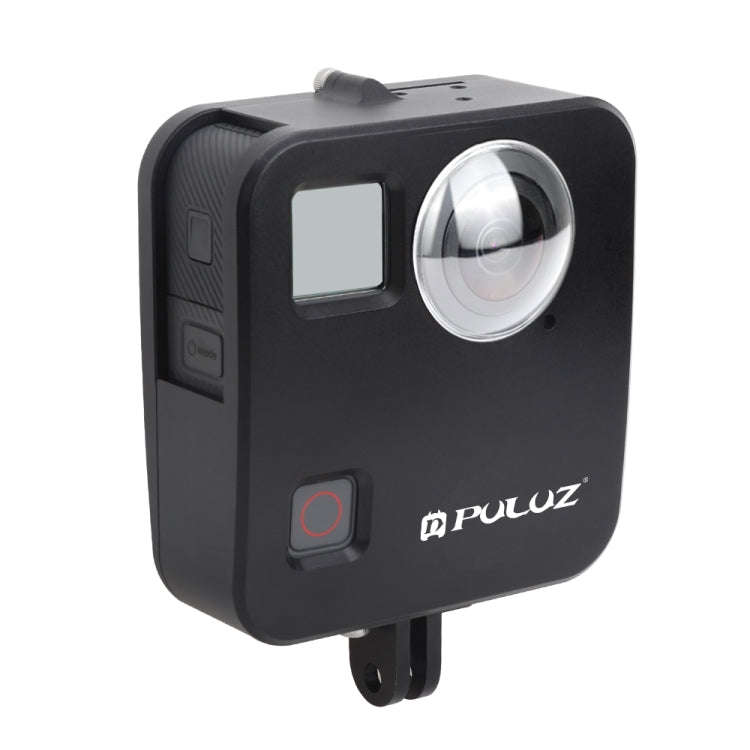PULUZ for GoPro Fusion Housing Shell CNC Aluminum Alloy Protective Cage with Basic Mount & Lens C...