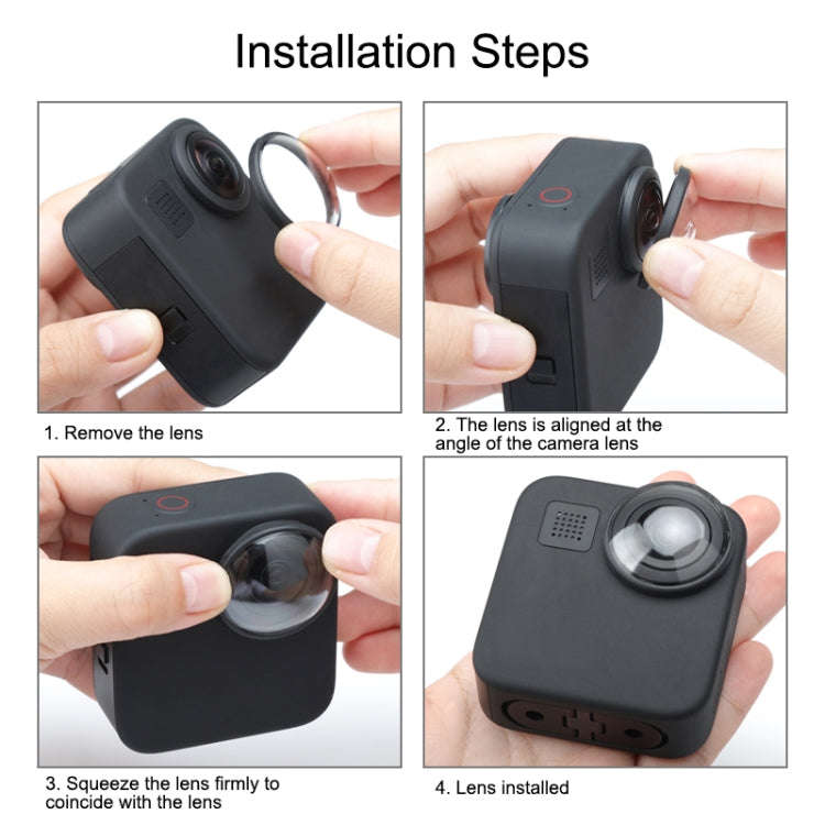 2 PCS PULUZ Acrylic Protective Lens Cover for GoPro Max