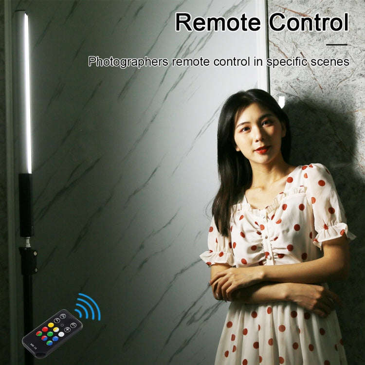 PULUZ RGB Colorful Photo LED Stick Adjustable Color Temperature Handheld LED Fill Light with Remo...