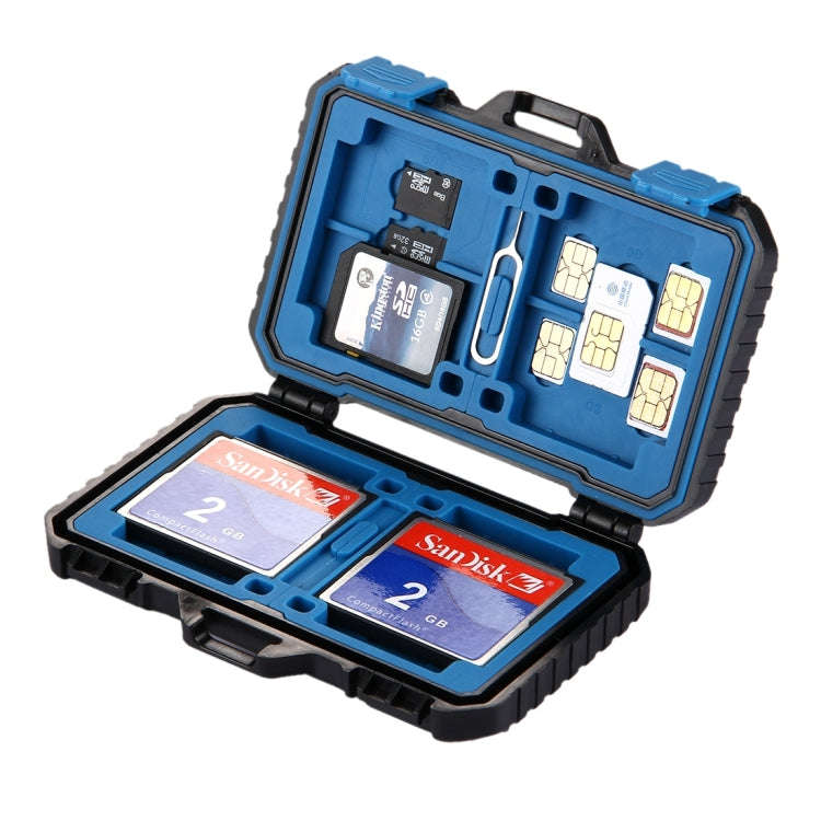PULUZ 27 in 1 Memory Card Case for 4CF + 8SD + 9TF + 1Card PIN + 1Standard SIM + 2Micro-SIM + 2Na...