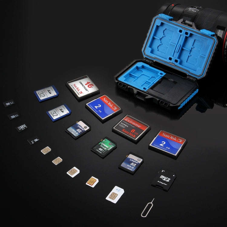 PULUZ Card Reader + 22 in 1 Memory Card Case for 1Standard SIM + 2Micro-SIM + 2Nano-SIM + 3CF + 7...