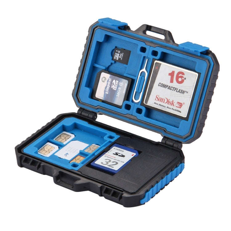 PULUZ Card Reader + 22 in 1 Memory Card Case for 1Standard SIM + 2Micro-SIM + 2Nano-SIM + 3CF + 7...