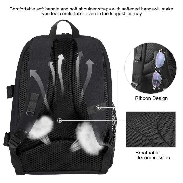 [US Warehouse] PULUZ Outdoor Portable Waterproof Scratch-proof Dual Shoulders Backpack Handheld P...