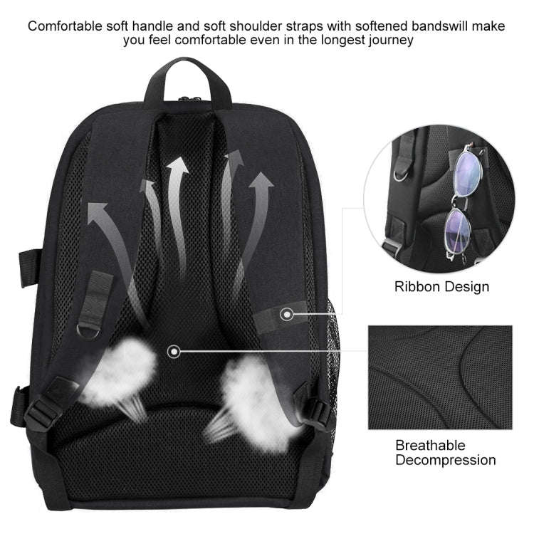 PULUZ Outdoor Portable Waterproof Scratch-proof Dual Shoulders Backpack Handheld PTZ Stabilizer C...