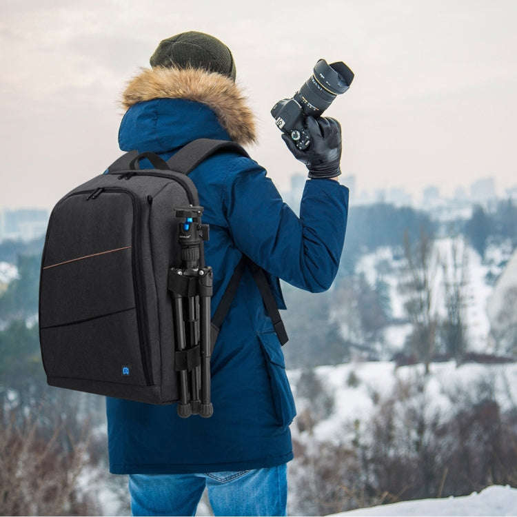 PULUZ Outdoor Portable Waterproof Scratch-proof Dual Shoulders Backpack Handheld PTZ Stabilizer C...