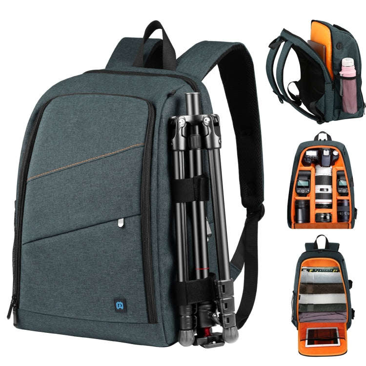 PULUZ Outdoor Portable Waterproof Scratch-proof Dual Shoulders Backpack Handheld PTZ Stabilizer C...