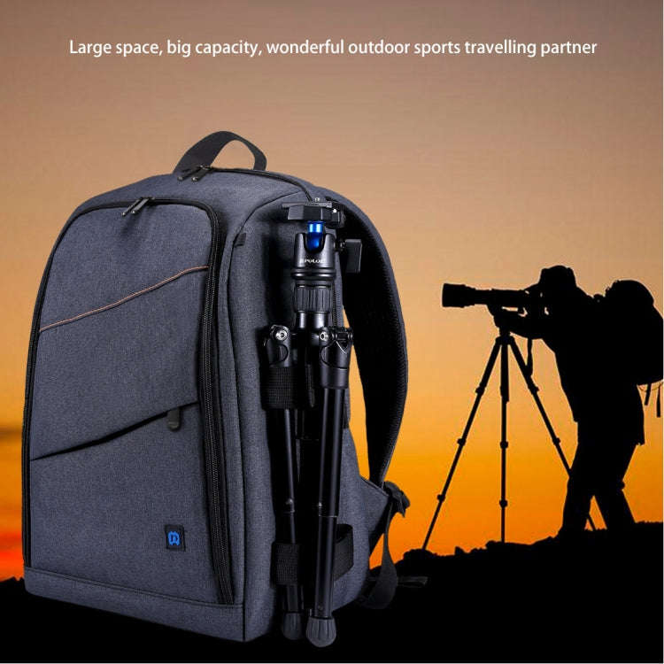 [US Warehouse] PULUZ Outdoor Portable Waterproof Scratch-proof Dual Shoulders Backpack Handheld P...