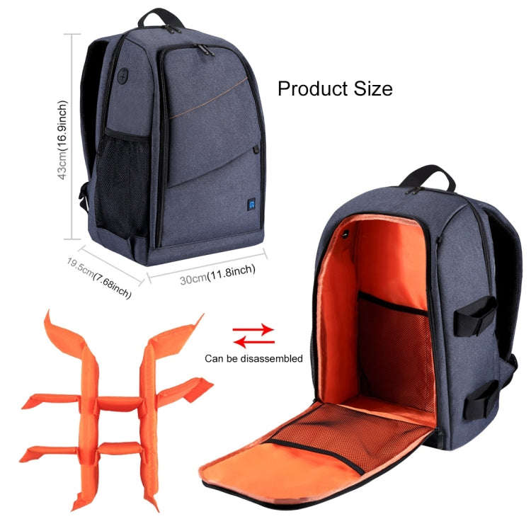 [US Warehouse] PULUZ Outdoor Portable Waterproof Scratch-proof Dual Shoulders Backpack Handheld P...