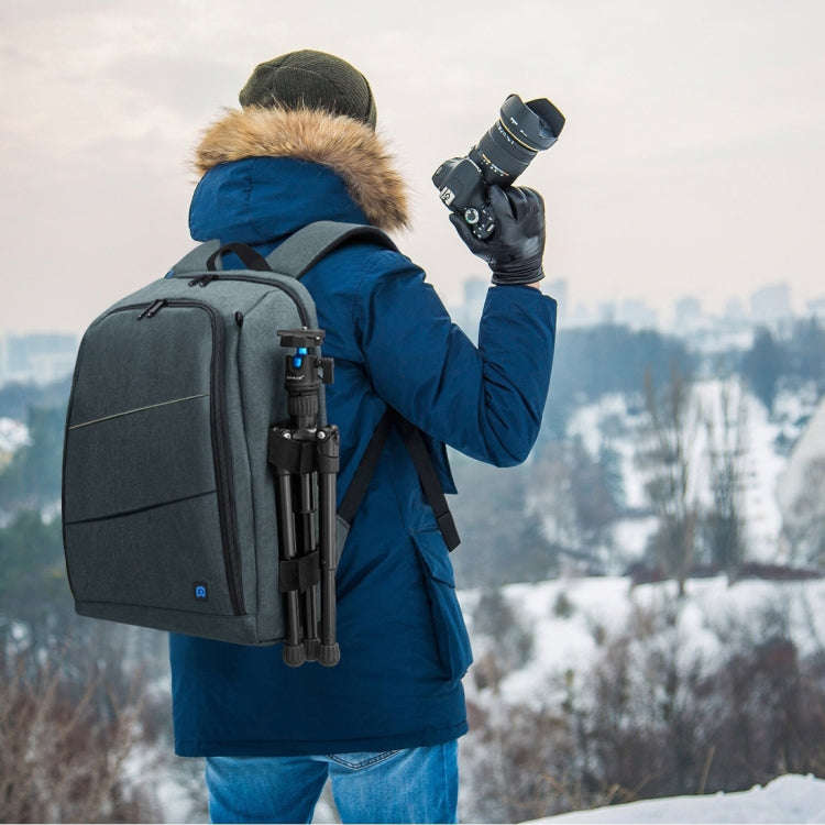 PULUZ Outdoor Portable Waterproof Scratch-proof Dual Shoulders Backpack Handheld PTZ Stabilizer C...