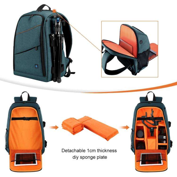[US Warehouse] PULUZ Outdoor Portable Waterproof Scratch-proof Dual Shoulders Backpack Handheld P...