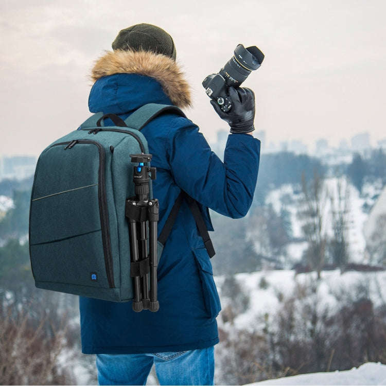 PULUZ Outdoor Portable Waterproof Scratch-proof Dual Shoulders Backpack Handheld PTZ Stabilizer C...