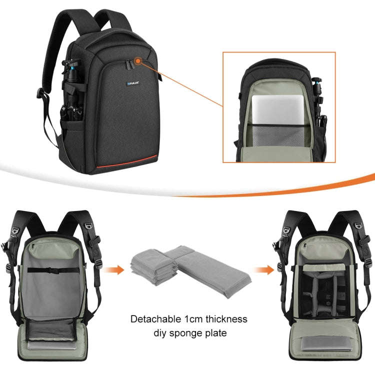 PULUZ Outdoor Portable Waterproof Scratch-proof Dual Shoulders Backpack Handheld PTZ Stabilizer C...