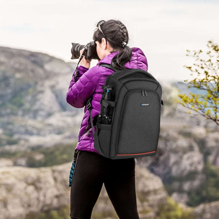 PULUZ Outdoor Portable Waterproof Scratch-proof Dual Shoulders Backpack Handheld PTZ Stabilizer C...