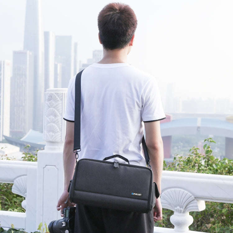 PULUZ Portable Camera Crossbody Shoulder Bag Digital Storage Lens Bag (Black)