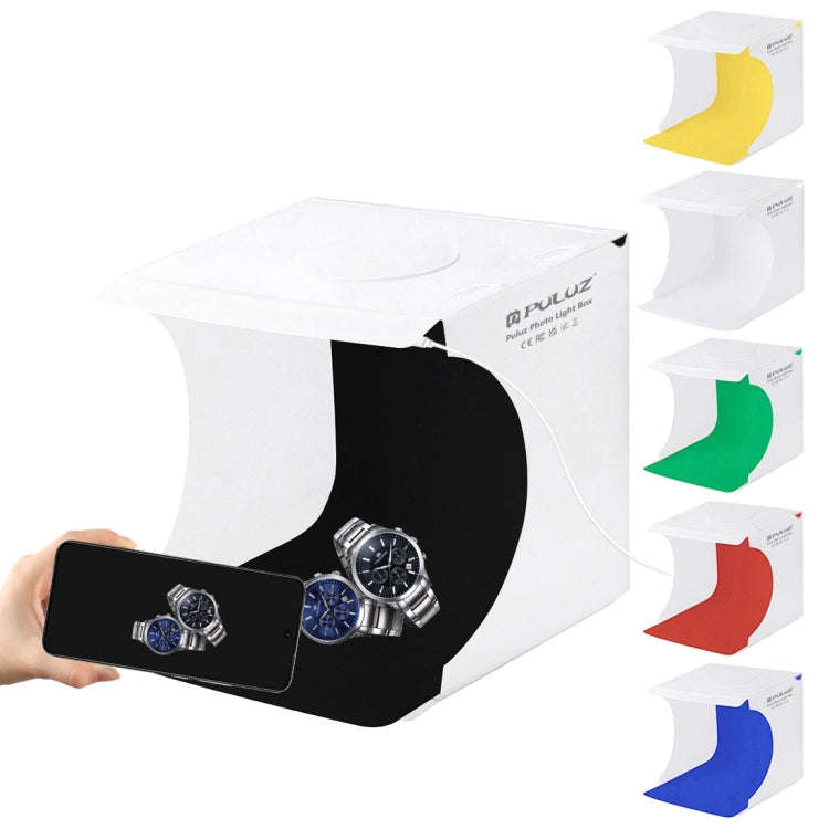 PULUZ 20cm Folding Portable 550LM Light Photo Lighting Studio Shooting Tent Box Kit with 6 Colors...
