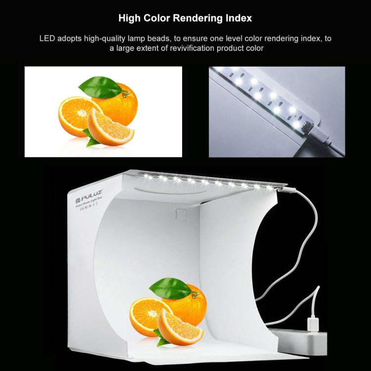 PULUZ 20cm Folding Portable 550LM Light Photo Lighting Studio Shooting Tent Box Kit with 6 Colors...