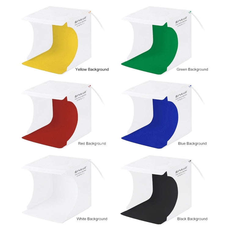 PULUZ 23cm Ring LED Panel Folding Portable Light Photo Lighting Studio Shooting Tent Box Kit with...