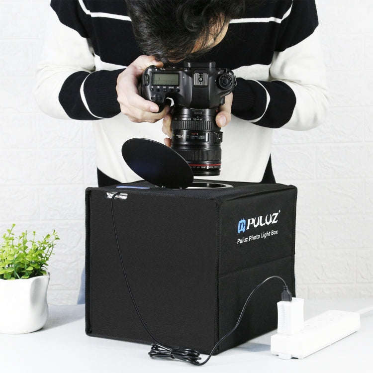 [US Warehouse] PULUZ 25cm Folding Portable High 97 CRI Ring Light Photo Lighting Studio Shooting ...