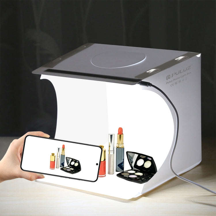 PULUZ 20cm Folding Portable 550LM Light Photo Lighting Studio Shooting Tent Box Kit with 2 Colors...