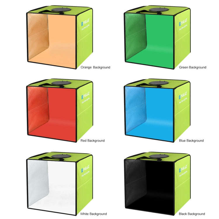 PULUZ 30cm Folding  High 97 CRI Ring Light Photo Lighting Studio Shooting Tent Box Kit with 6 Col...